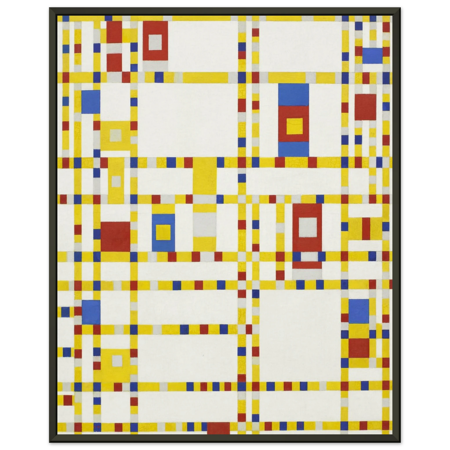 Piet Mondrian  Broadway Boogie Woogie Framed Art Print  - Aluminum Frame - 70x100 cm / 28x40 inches