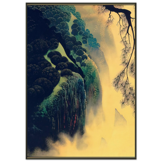 Eyvind Earle  Jeweled Coast Framed Art Print  - Aluminum Frame - 21x29.7 cm / 8x12"