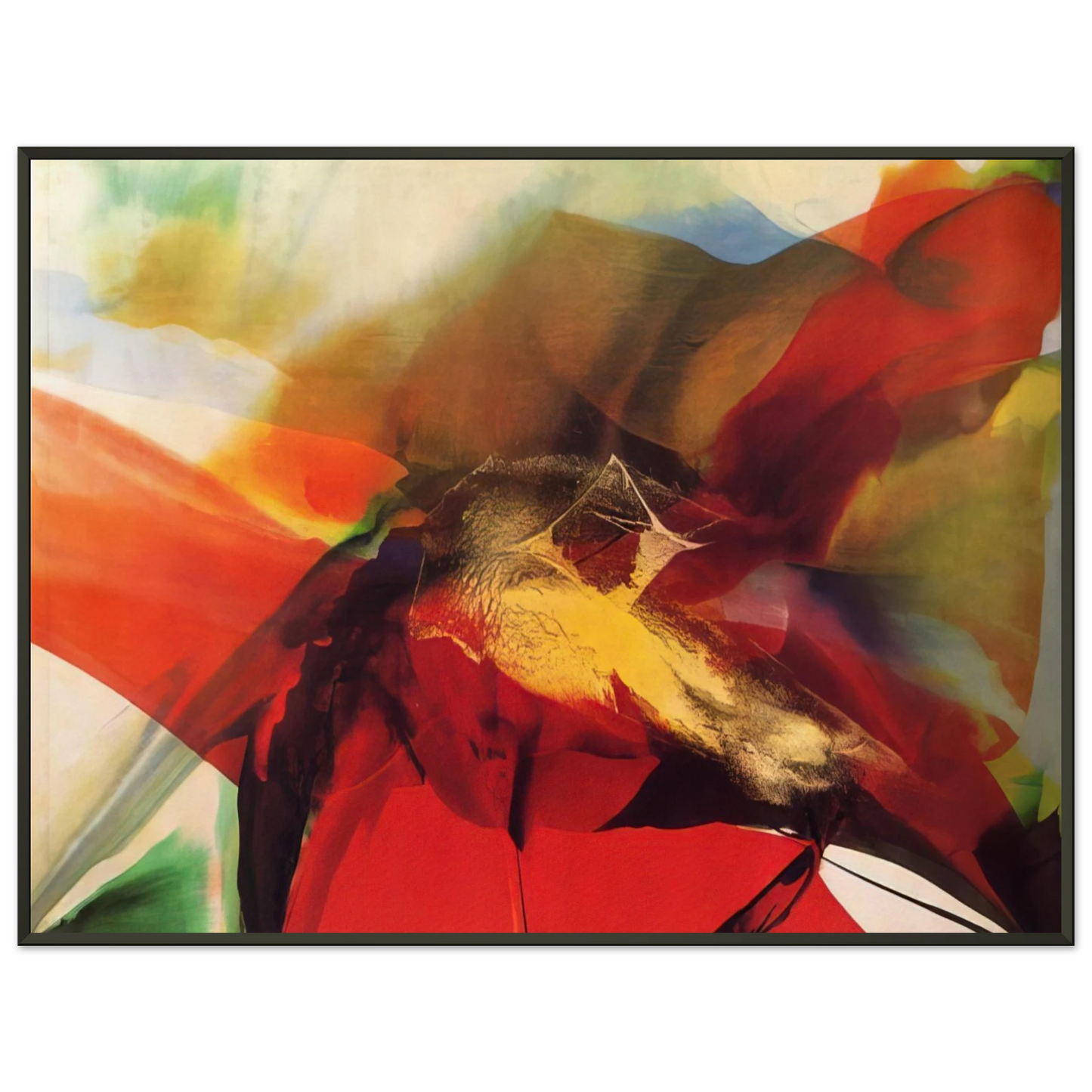 Paul Jenkins  Phenomena Day of Zagorsk Framed Art Print  - Aluminum Frame - 60x80 cm / 24x32 inches