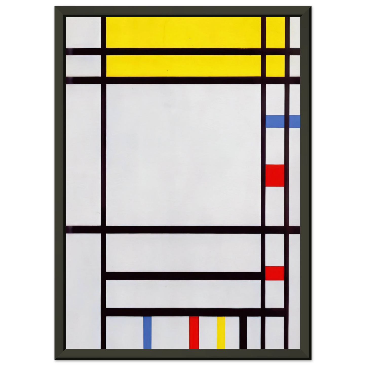 Piet Mondrian  Place de la Concorde Framed Art Print  - Aluminum Frame - 70x100 cm / 28x40 inches