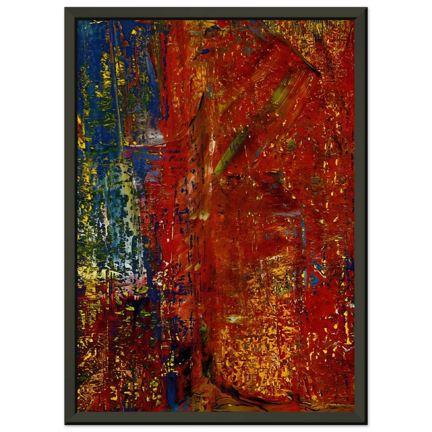 Gerhard Richter  UNTITLED Framed Art Print  - Aluminum Frame - 60x80 cm / 24x32 inches
