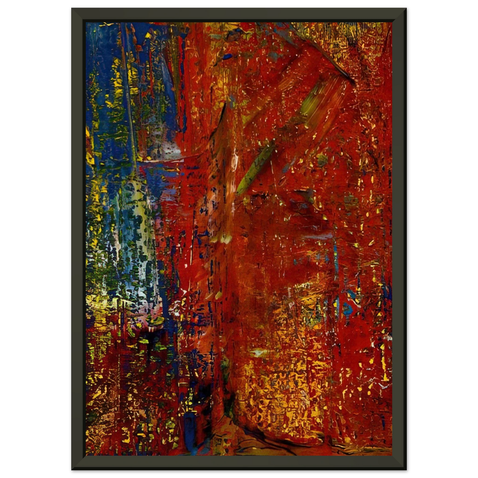 Gerhard Richter  UNTITLED Framed Art Print  - Aluminum Frame - 60x80 cm / 24x32 inches