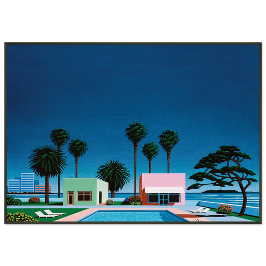 Hiroshi Nagai  Pacific Breeze Framed Art Print  - Aluminum Frame - 21x29.7 cm / 8x12"