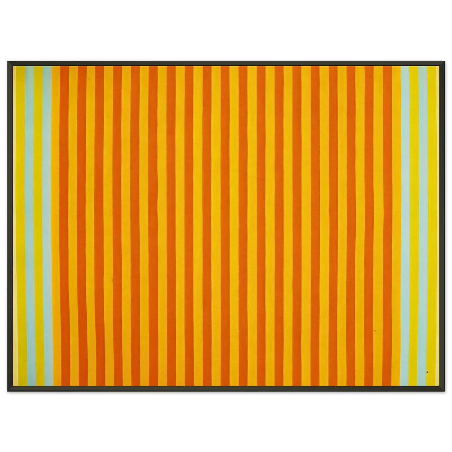 Gene Davis  Sunball  1960 Framed Art Print  - Aluminum Frame - 40x50 cm / 16x20 inches