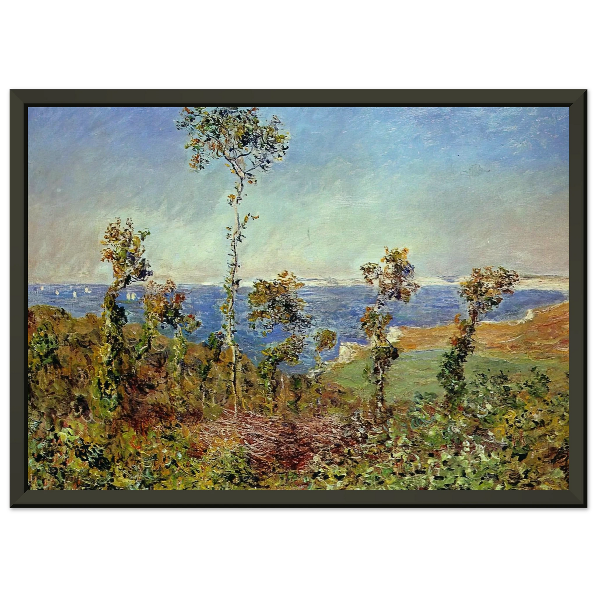 claude monet  The Fonds at Varengeville Framed Art Print  - Aluminum Frame - 60x80 cm / 24x32 inches