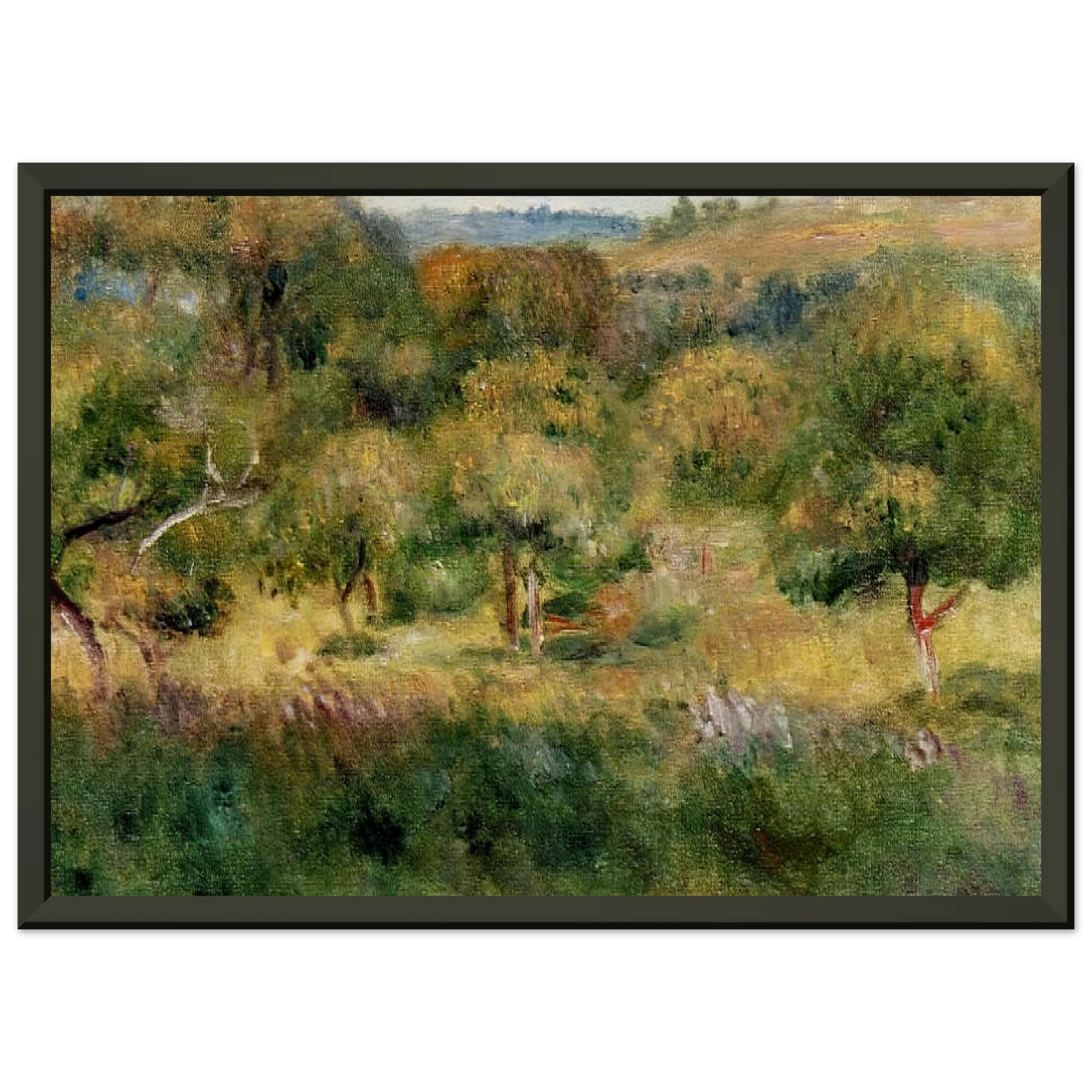 PierreAuguste Renoir  The Edge of the Forest in Brittany Framed Art Print  - Aluminum Frame - 40x50 cm / 16x20 inches