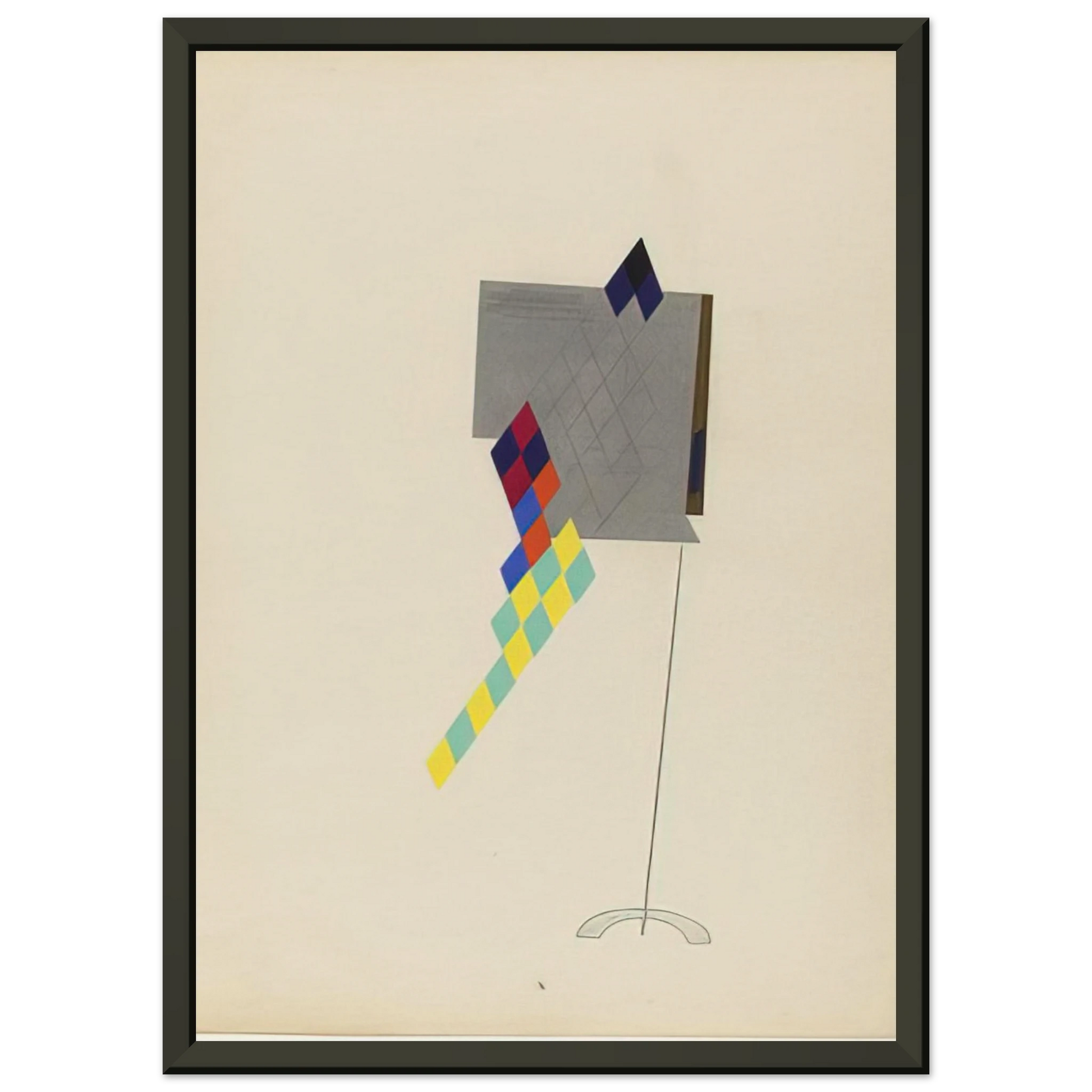Man Ray  DRAGONFLY FROM THE PORTFOLIO REVOLVING DOORS 1926 Framed Art Print  - Aluminum Frame - 40x50 cm / 16x20 inches