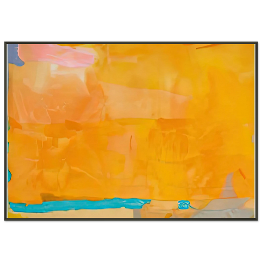 Helen Frankenthaler  Royal Fireworks 1975 Framed Art Print  - Aluminum Frame - 21x29.7 cm / 8x12"