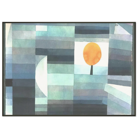 Paul Klee  THE MESSENGER OF AUTUMN 1922 Framed Art Print  - Aluminum Frame - 21x29.7 cm / 8x12"