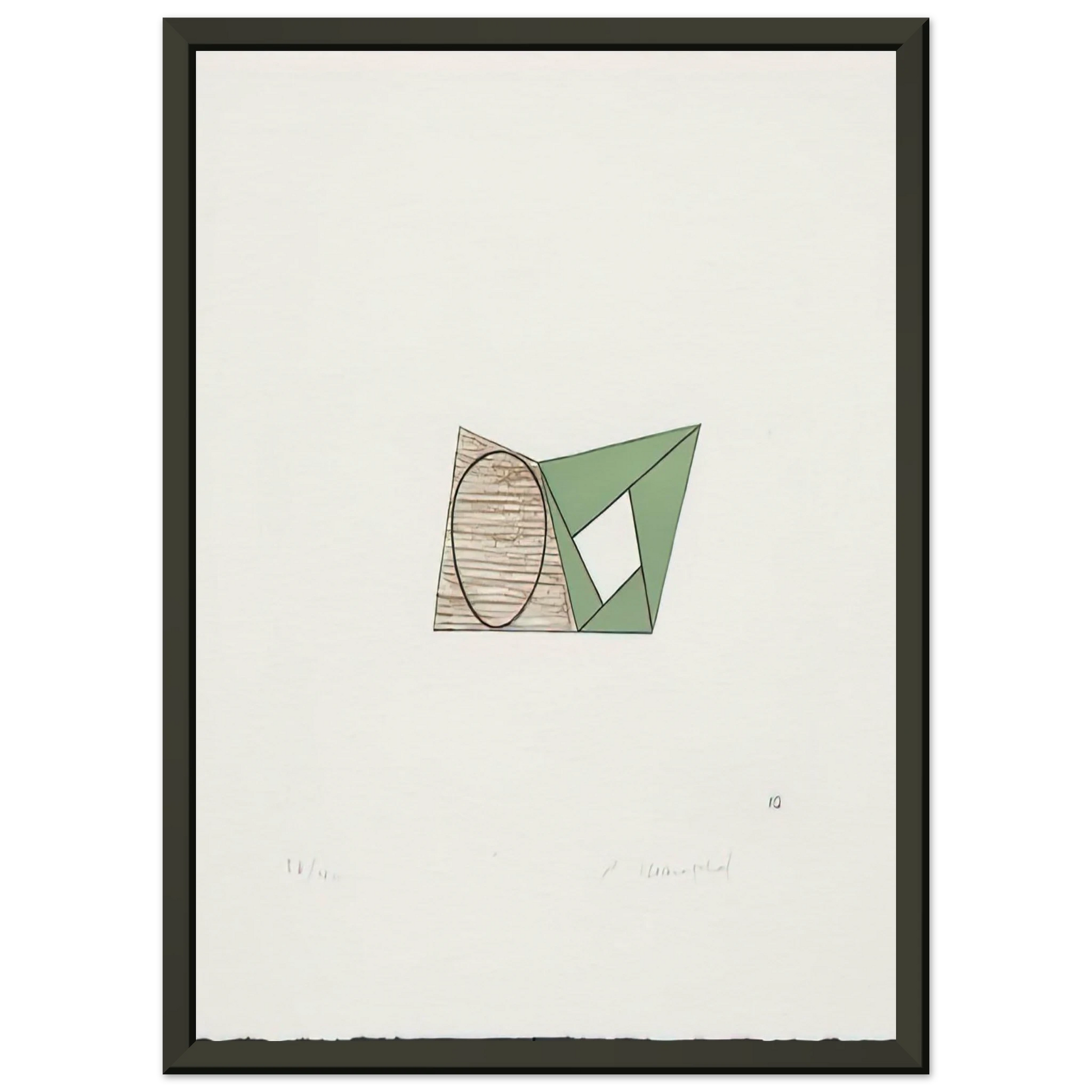 Robert Mangold  PAGES 10 1989 Framed Art Print  - Aluminum Frame - 70x100 cm / 28x40 inches