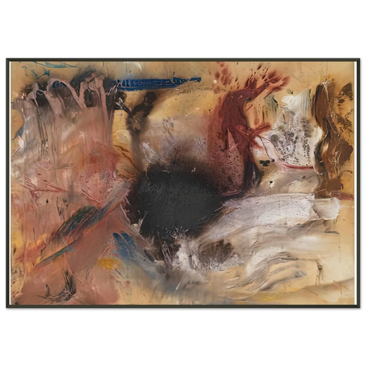 Helen Frankenthaler  Sun Spot 1954 Framed Art Print  - Aluminum Frame - 21x29.7 cm / 8x12"