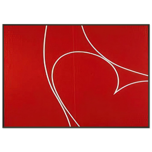 Lorser Feitelson  Untitled  1966 Framed Art Print  - Aluminum Frame - 21x29.7 cm / 8x12"