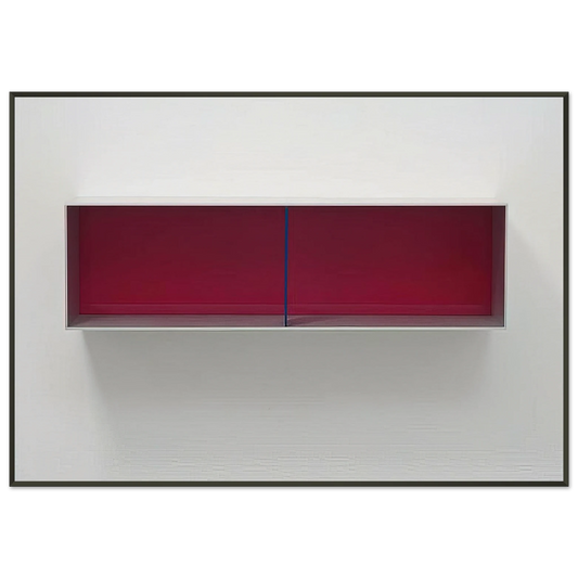 Donald Judd  Untitled Menziken  1991 Framed Art Print  - Aluminum Frame - 21x29.7 cm / 8x12"