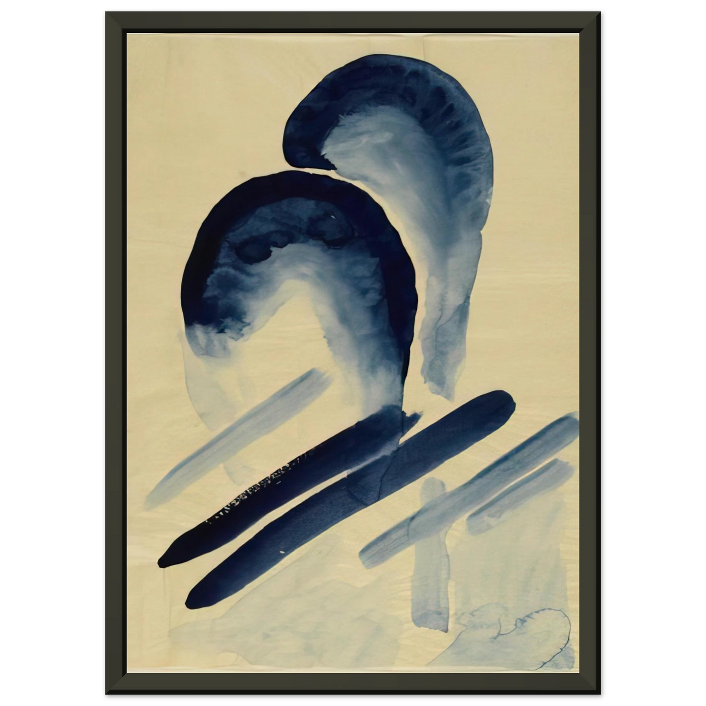 Georgia OKeeffe  Blue03 Framed Art Print  - Aluminum Frame - 60x80 cm / 24x32 inches