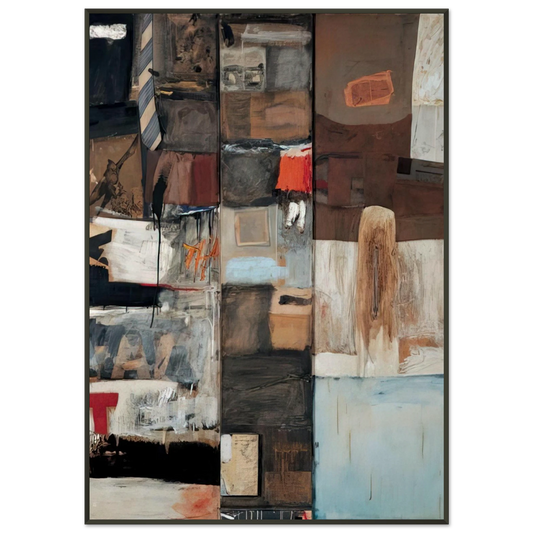 Robert Rauschenberg  SUMMERSTORM 1959 Framed Art Print  - Aluminum Frame - 21x29.7 cm / 8x12"
