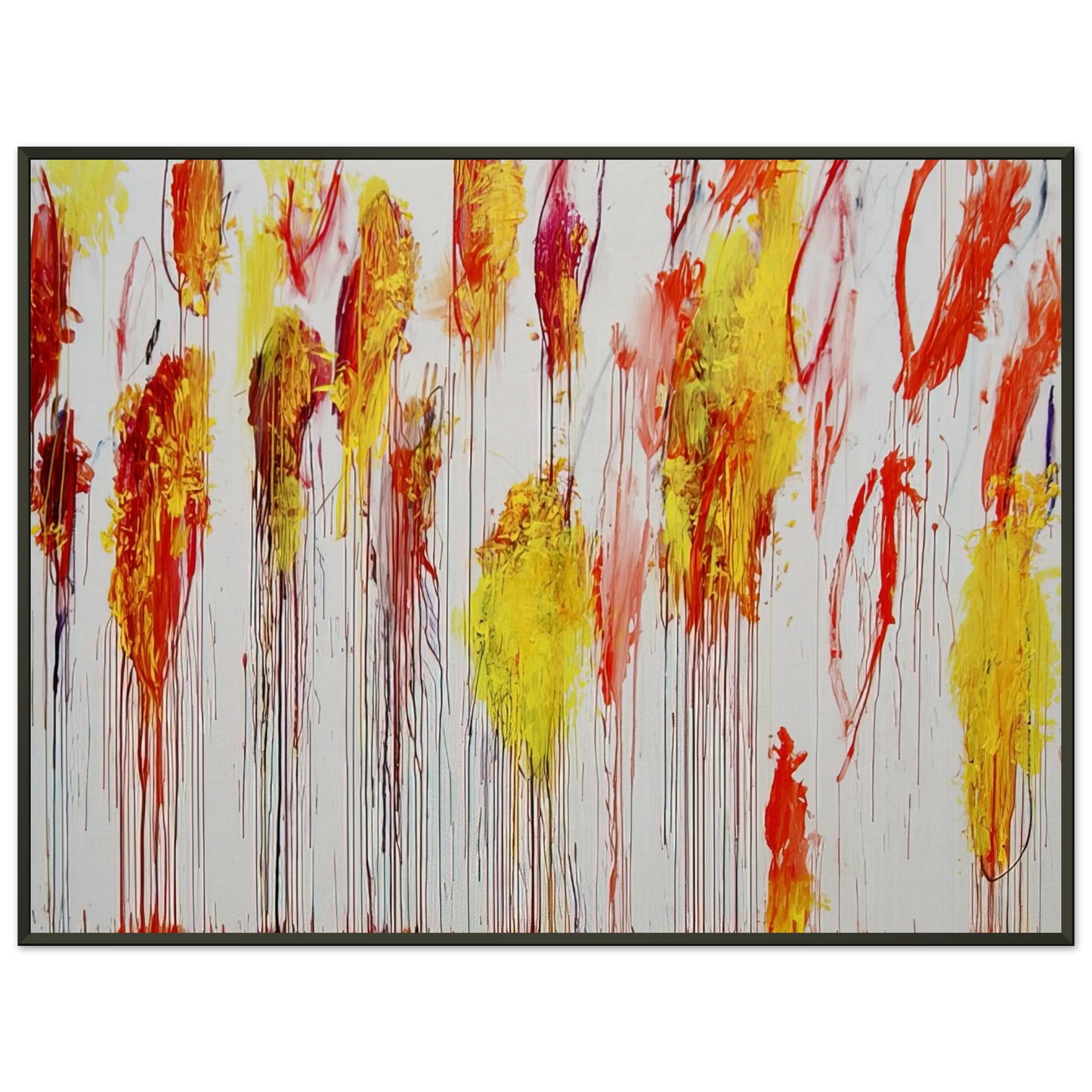 Cy Twombly  Lepanto Part XII Framed Art Print  - Aluminum Frame - 60x80 cm / 24x32 inches