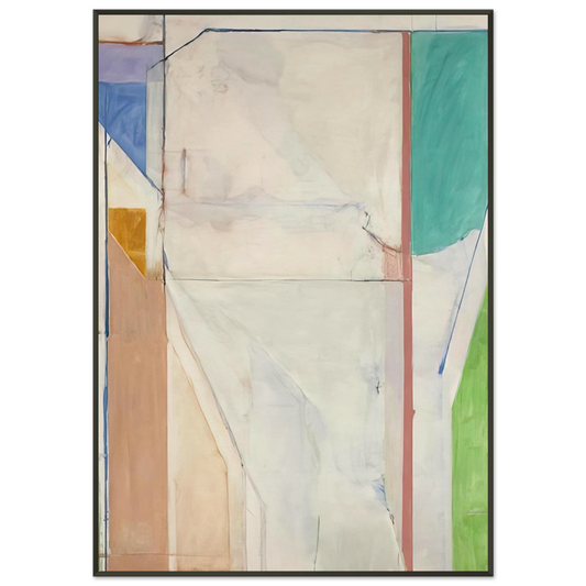 Richard Diebenkorn  Ocean Park 43 Framed Art Print  - Aluminum Frame - 21x29.7 cm / 8x12"