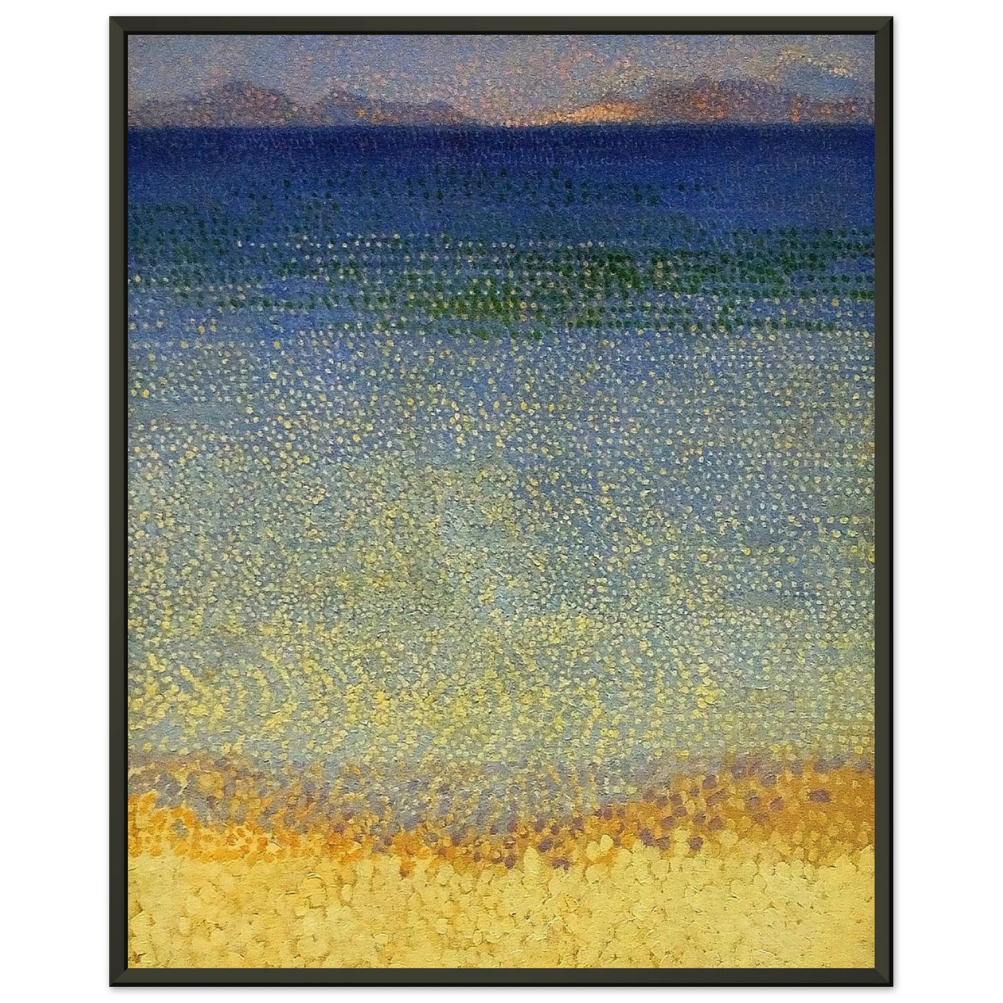 HenriEdmond Cross  The Iles dOr The Iles dHyeres Var Framed Art Print  - Aluminum Frame - 40x50 cm / 16x20 inches