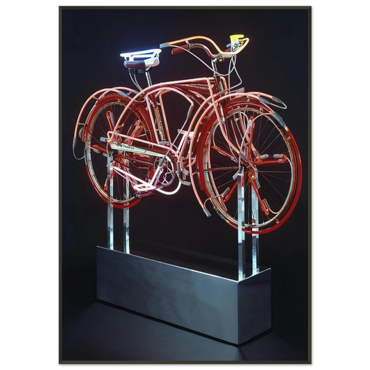 Robert Rauschenberg  BICYCLOID IX 1994 Framed Art Print  - Aluminum Frame - 21x29.7 cm / 8x12"