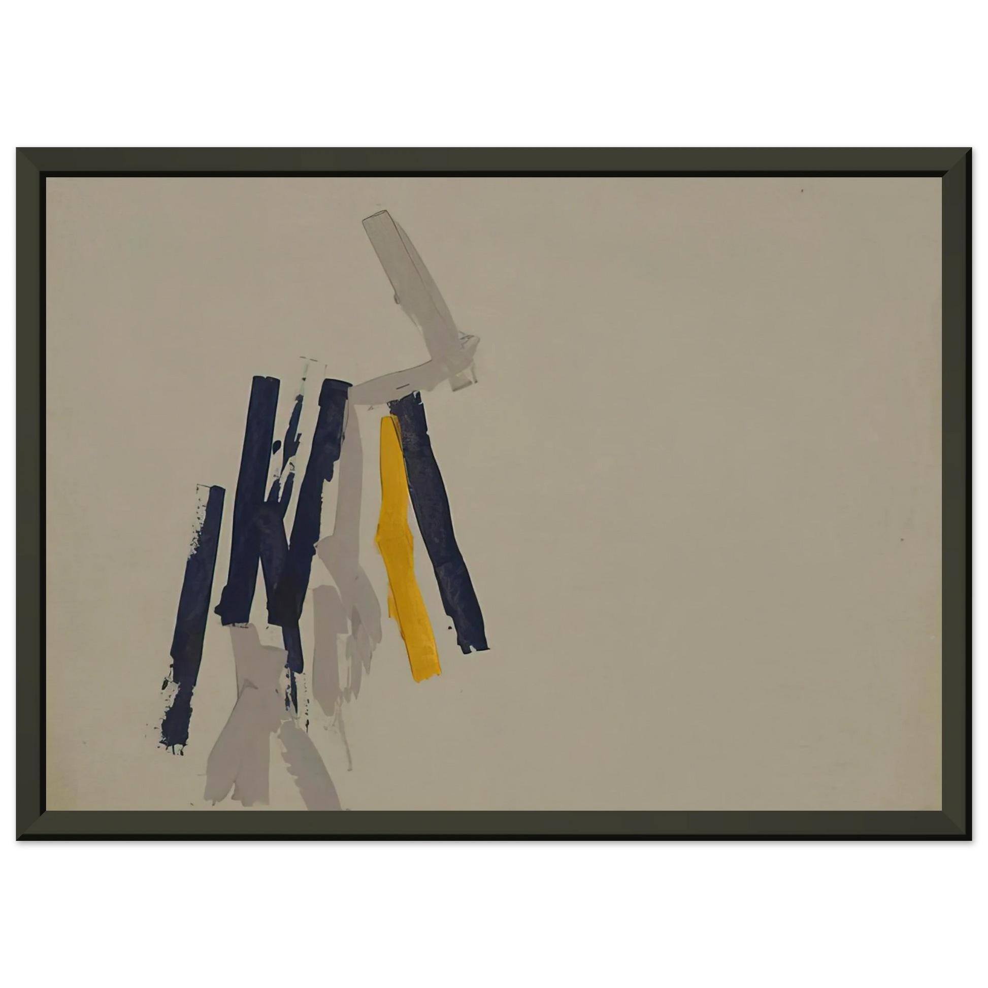 Charlotte Posenenske  Striped Picture  1962 Framed Art Print  - Aluminum Frame - 60x80 cm / 24x32 inches