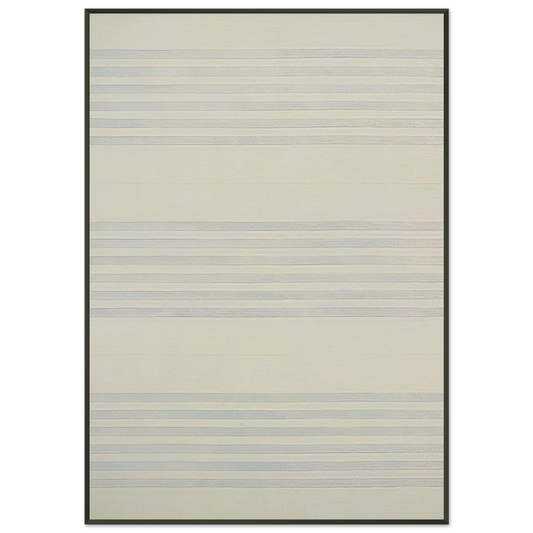 Agnes Martin  I Love Life Framed Art Print  - Aluminum Frame - 21x29.7 cm / 8x12"