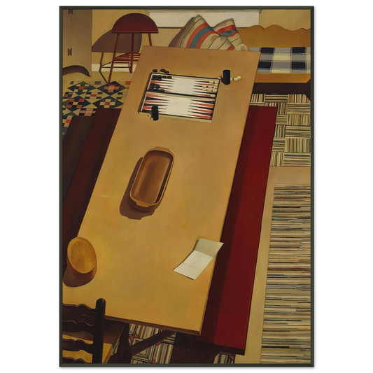 Charles Sheeler  Americana  1931 Framed Art Print  - Aluminum Frame - 21x29.7 cm / 8x12"