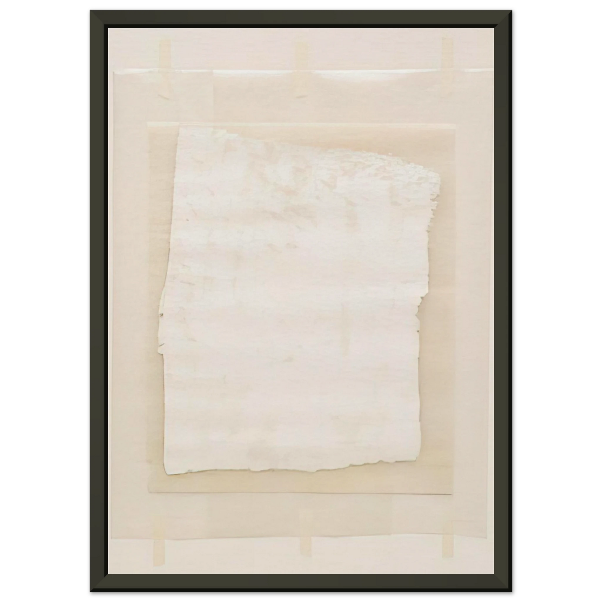 Robert Ryman  Surface Veil Framed Art Print  - Aluminum Frame - 60x80 cm / 24x32 inches