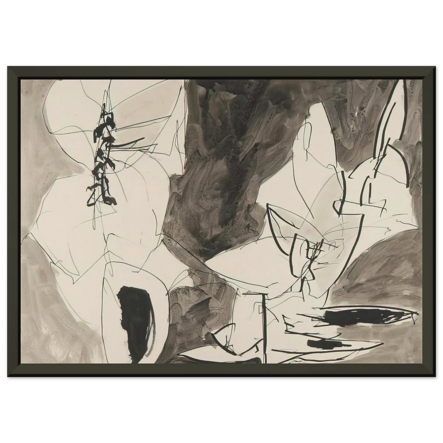 Gene Davis  Leap Frog  1952 Framed Art Print  - Aluminum Frame - 70x100 cm / 28x40 inches