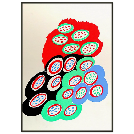 Sonia Delaunay  COMPOSITION 37 Framed Art Print  - Aluminum Frame - 21x29.7 cm / 8x12"