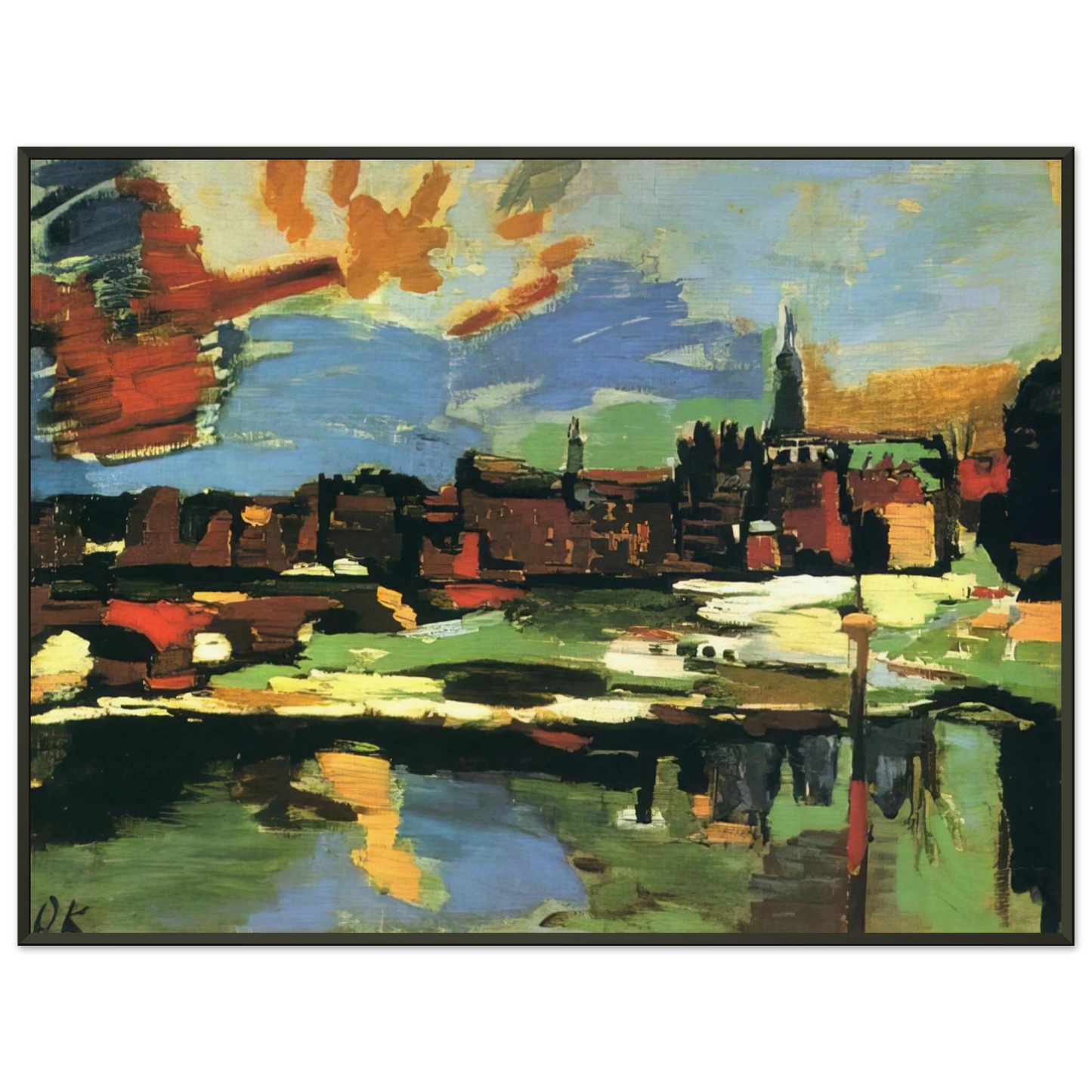 OSKAR KOKOSCHKA  NOTDETECTED235833 Framed Art Print  - Aluminum Frame - 70x100 cm / 28x40 inches