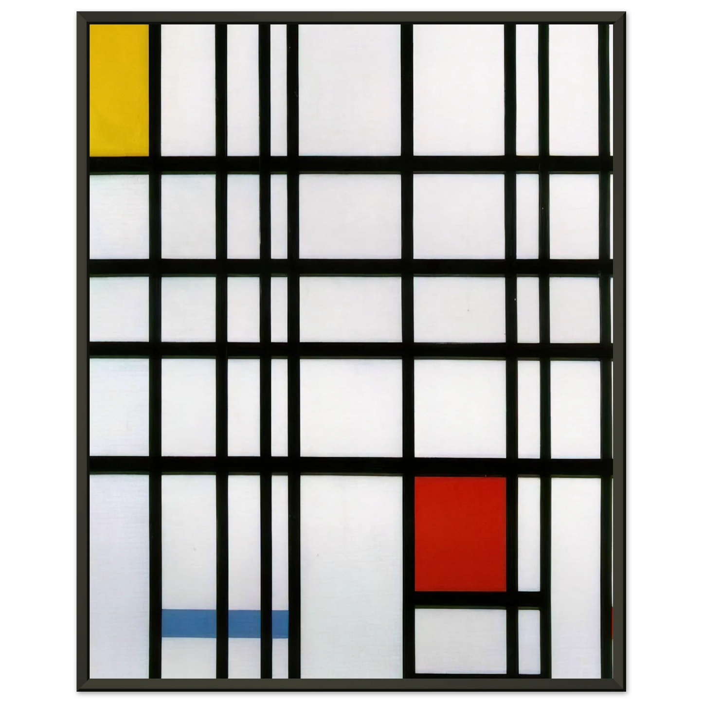 Piet Mondrian  Composition with Red Yellow and Blue Framed Art Print  - Aluminum Frame - 70x100 cm / 28x40 inches