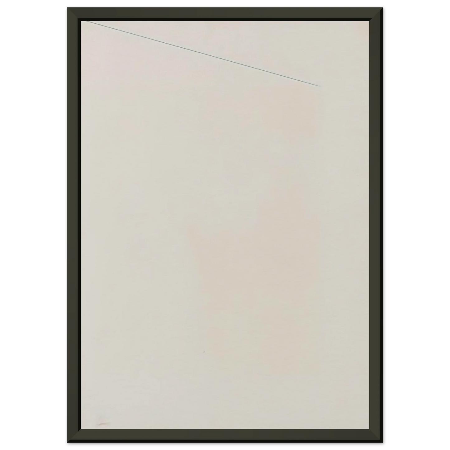 Robert Ryman  Blue Line Framed Art Print  - Aluminum Frame - 70x100 cm / 28x40 inches