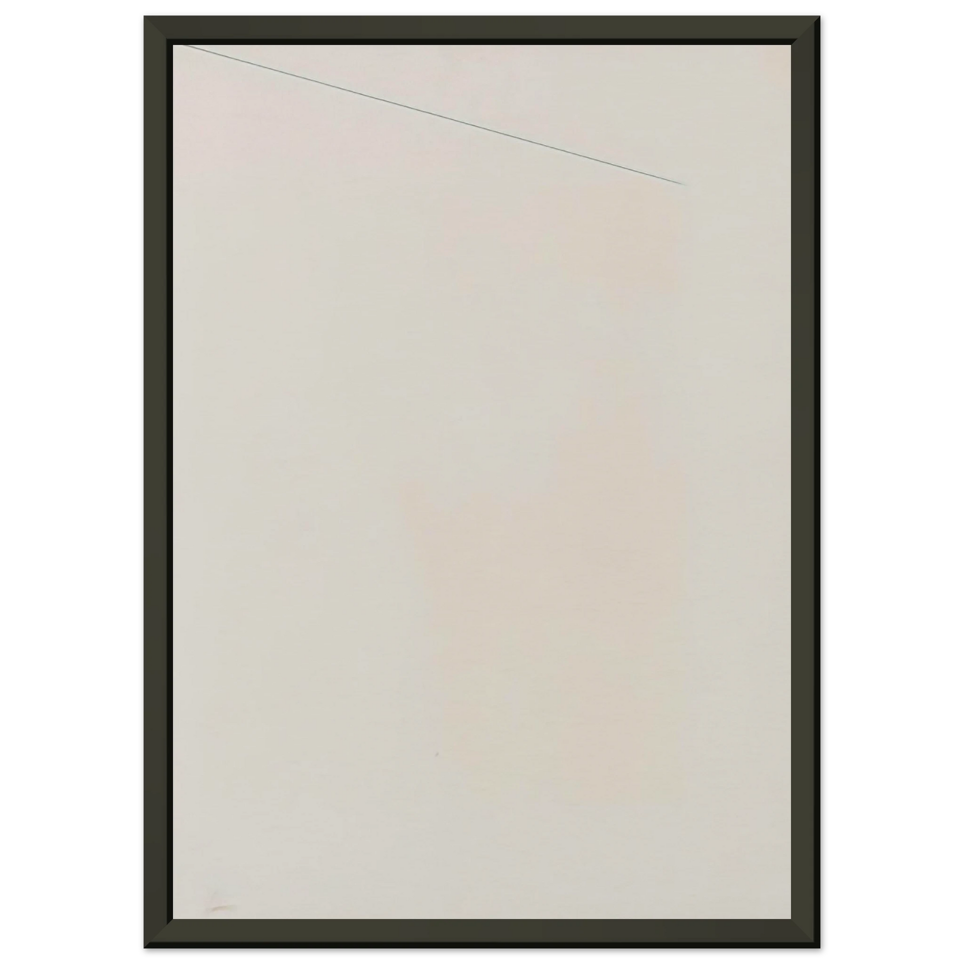 Robert Ryman  Blue Line Framed Art Print  - Aluminum Frame - 70x100 cm / 28x40 inches