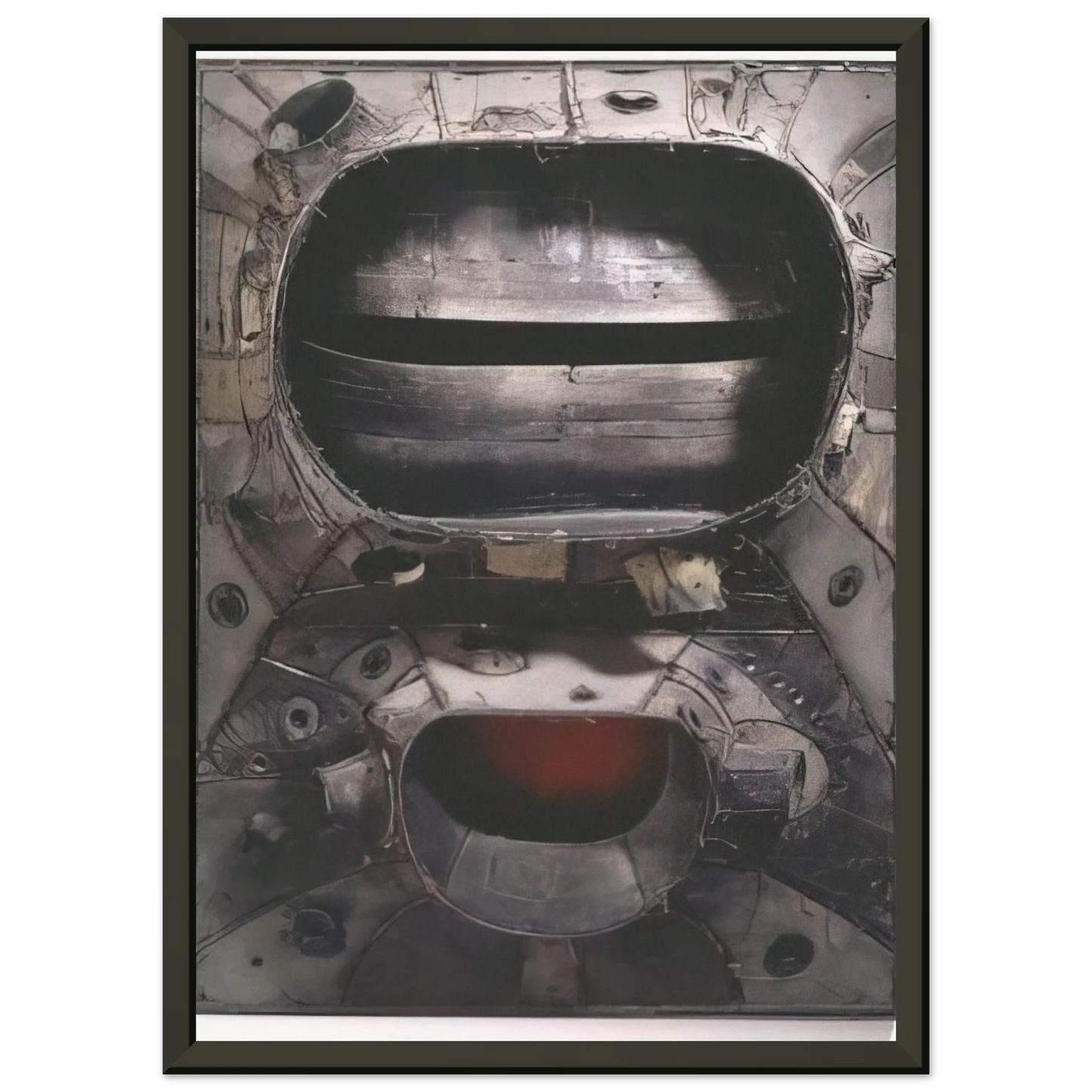 Lee Bontecou  UNTITLED 1961 Framed Art Print  - Aluminum Frame - 60x80 cm / 24x32 inches