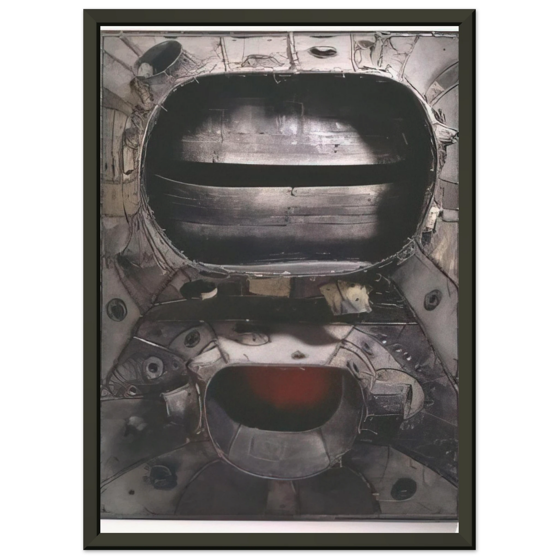 Lee Bontecou  UNTITLED 1961 Framed Art Print  - Aluminum Frame - 60x80 cm / 24x32 inches