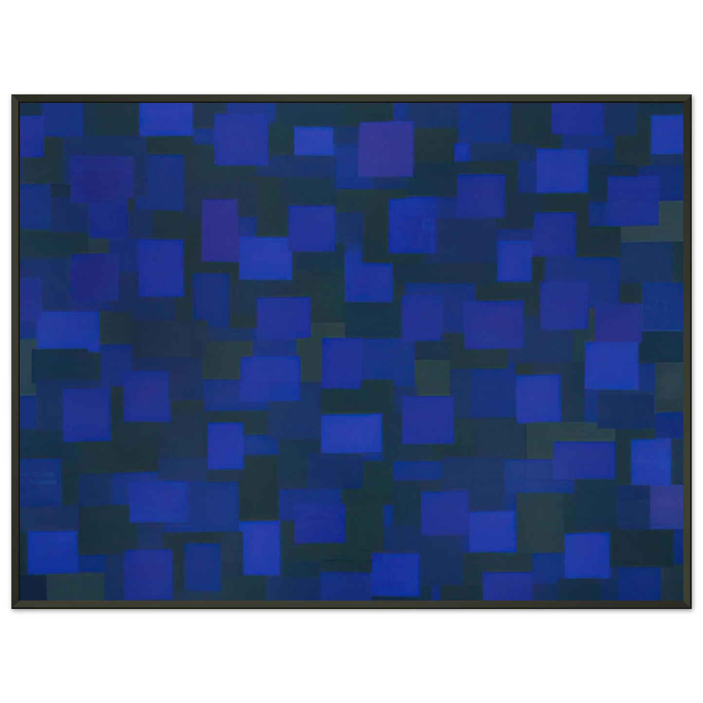 Ad Reinhardt  Number 88 Blue  1950 Framed Art Print  - Aluminum Frame - 70x100 cm / 28x40 inches