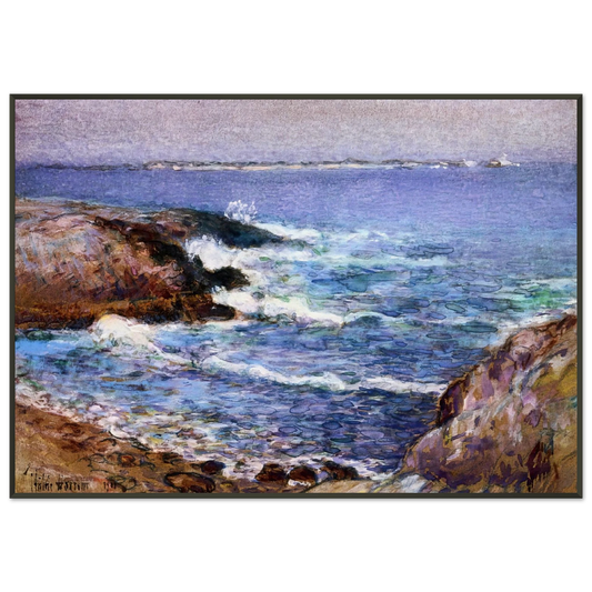 Childe Hassam  Cannon Beach Oregon Framed Art Print  - Aluminum Frame - 21x29.7 cm / 8x12"