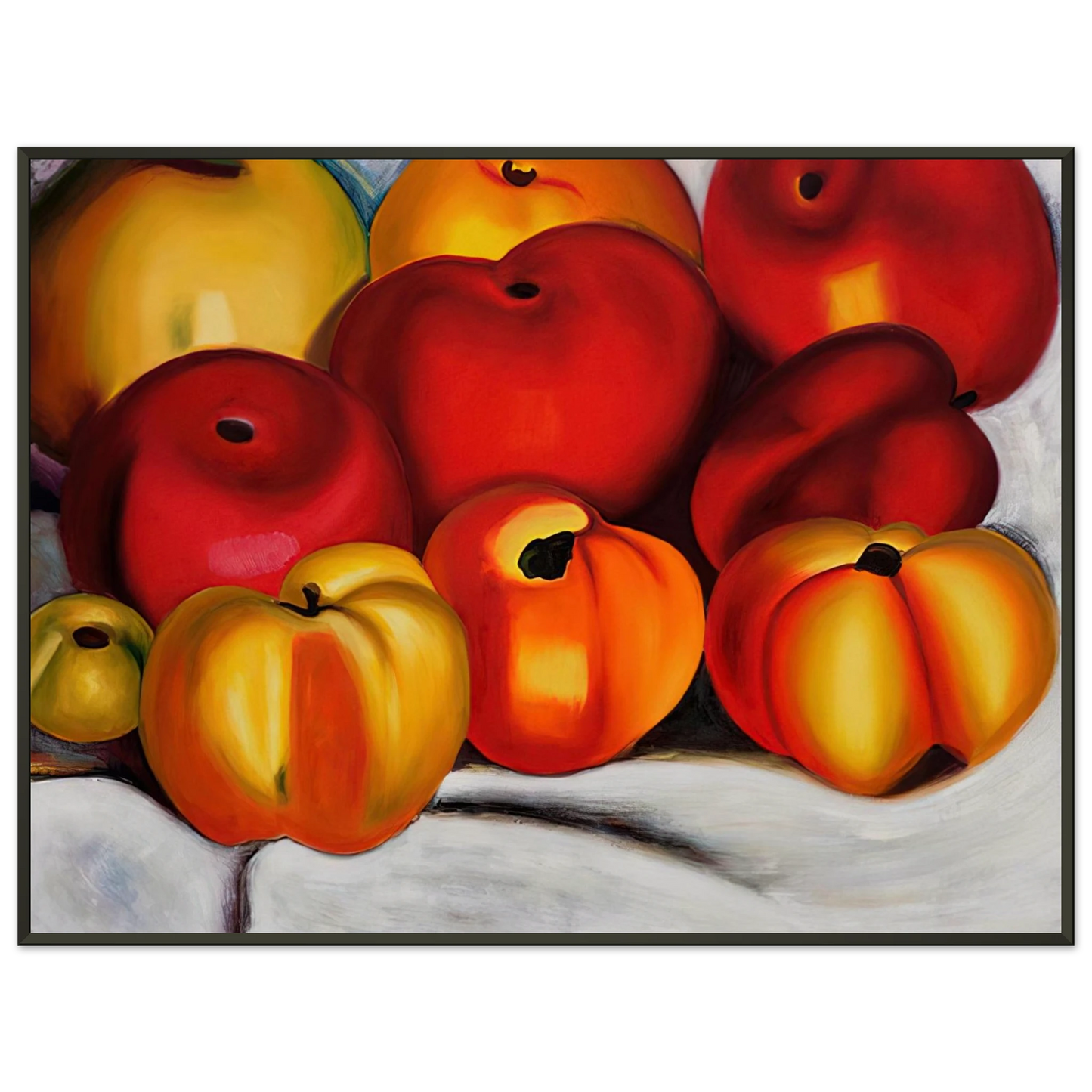 Georgia OKeeffe  Apple Family II Framed Art Print  - Aluminum Frame - 60x80 cm / 24x32 inches