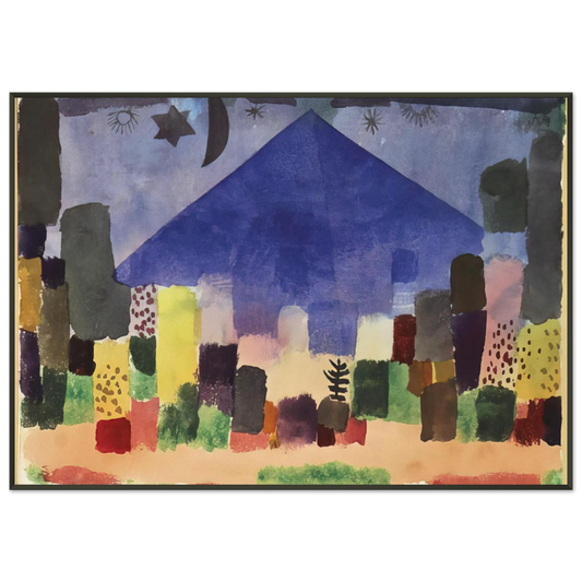 Paul Klee  MOUNT NIESEN 1915 Framed Art Print  - Aluminum Frame - 21x29.7 cm / 8x12"