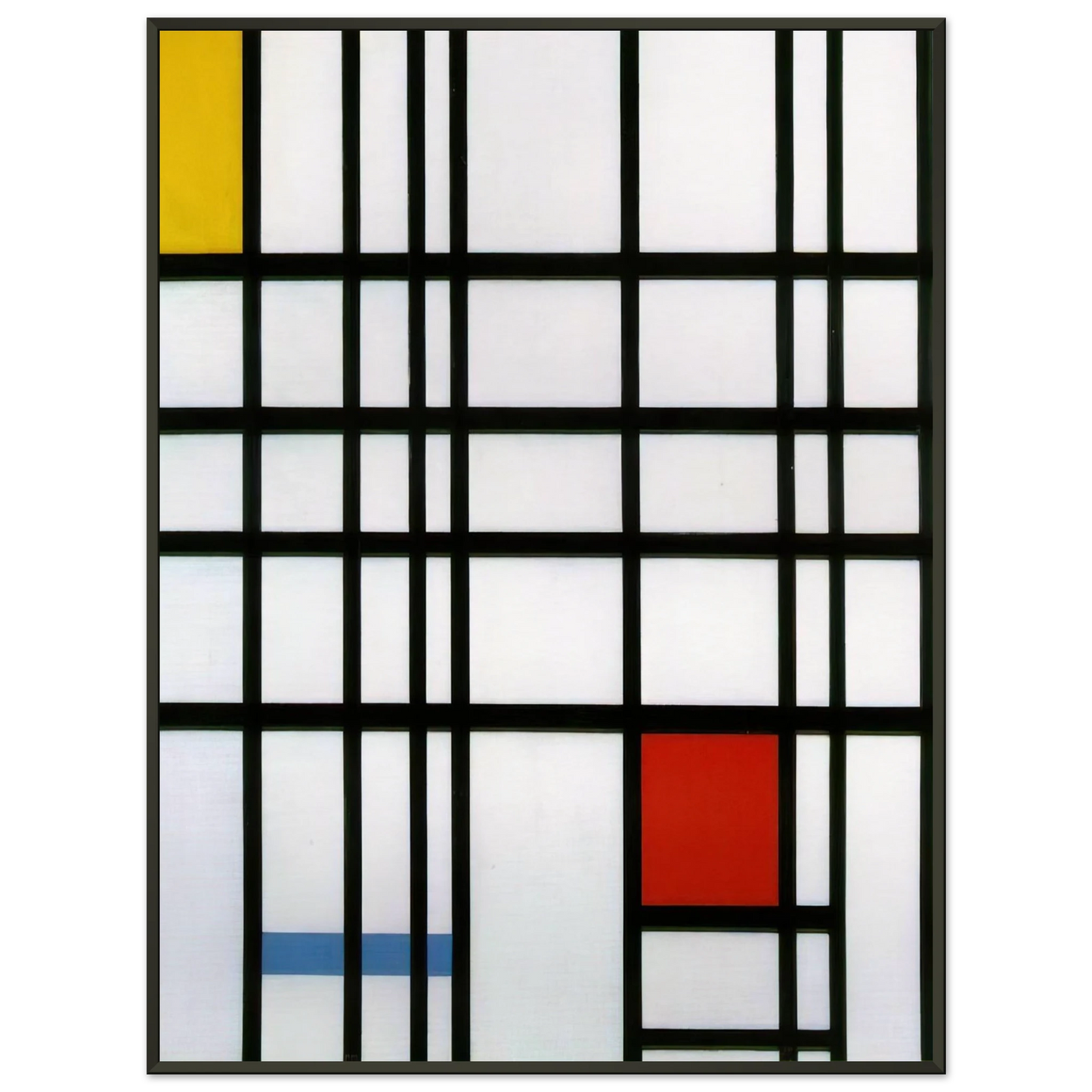 Piet Mondrian  Composition with Red Yellow and Blue Framed Art Print  - Aluminum Frame - 60x80 cm / 24x32 inches
