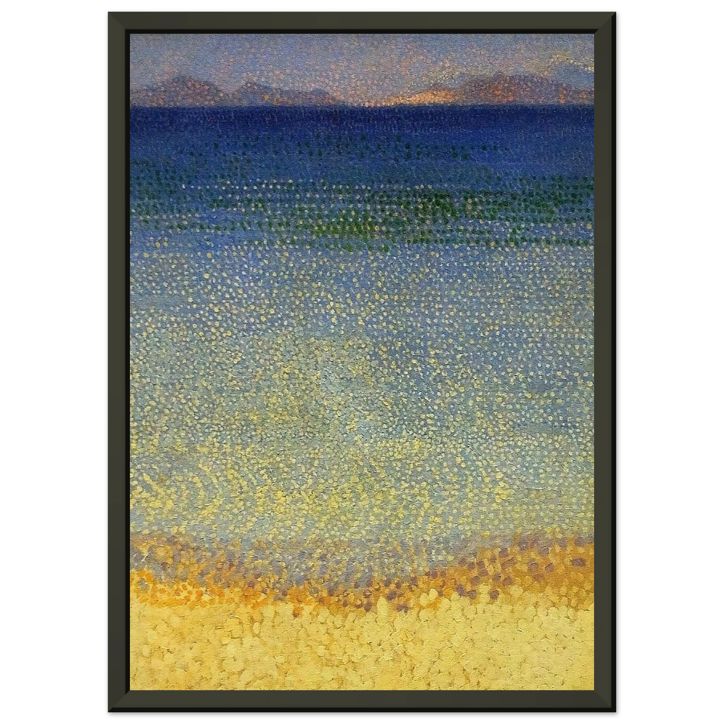 HenriEdmond Cross  The Iles dOr The Iles dHyeres Var Framed Art Print  - Aluminum Frame - 60x80 cm / 24x32 inches