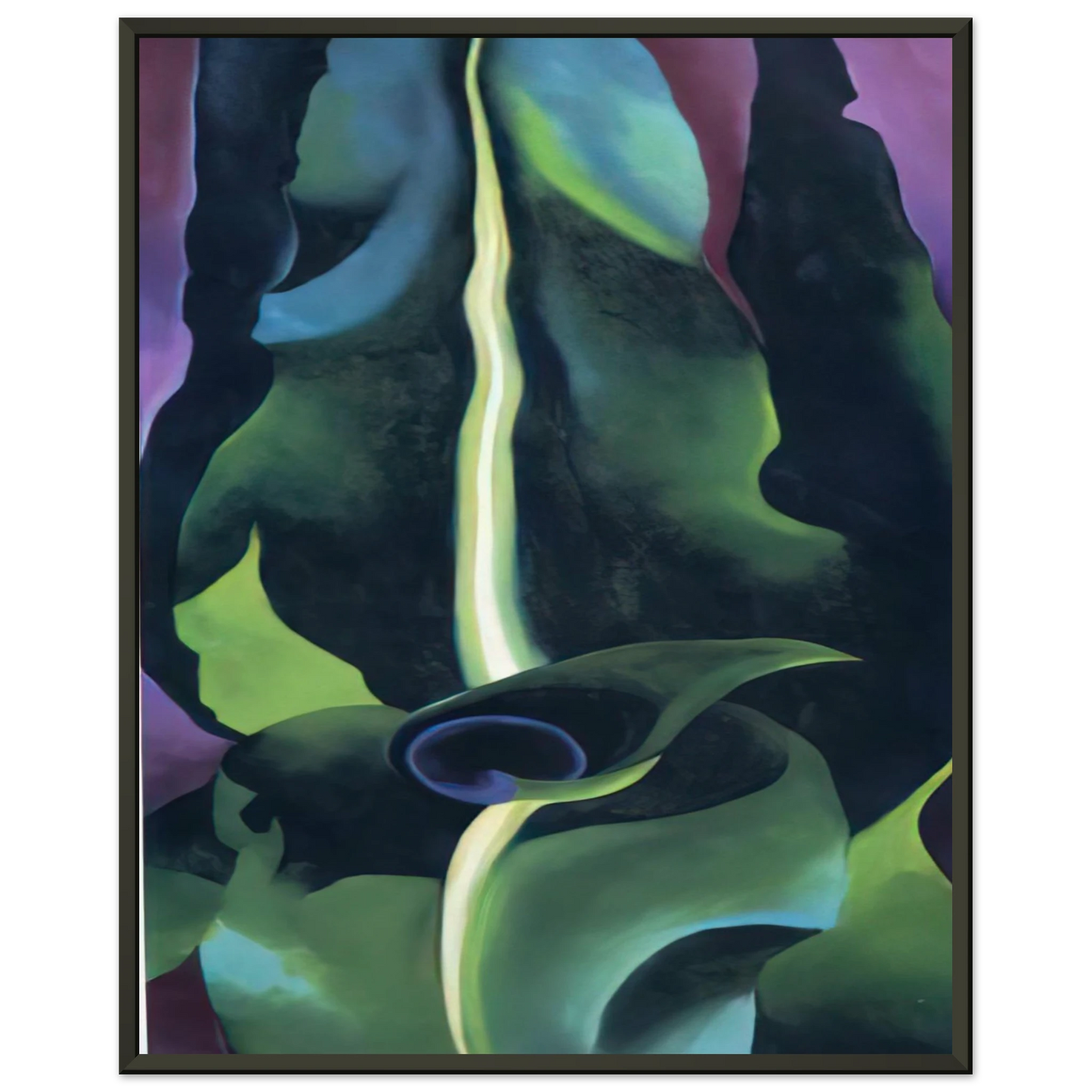 Georgia OKeeffe  Corn Dark I Framed Art Print  - Aluminum Frame - 40x50 cm / 16x20 inches