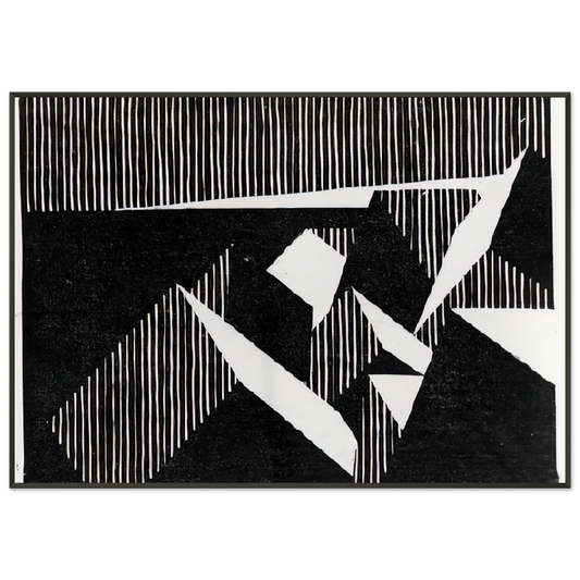 MC Escher  ESCHER 8 Framed Art Print  - Aluminum Frame - 21x29.7 cm / 8x12"