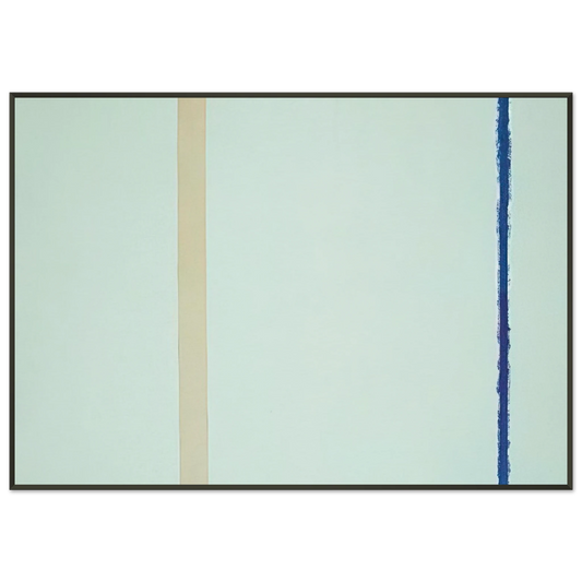 Barnett Newman  White Fire I Framed Art Print  - Aluminum Frame - 21x29.7 cm / 8x12"
