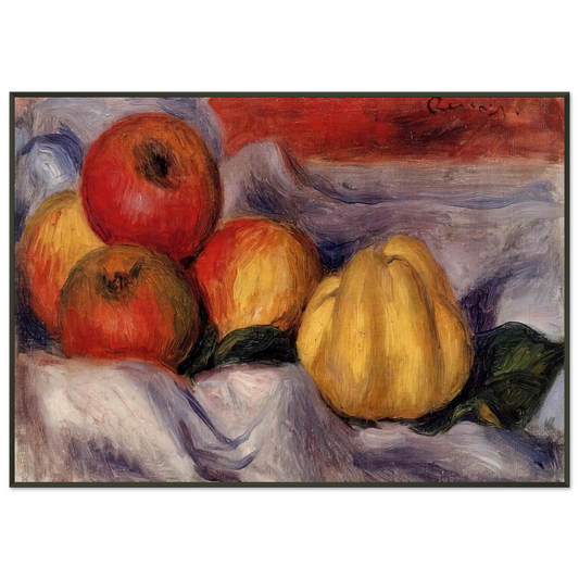 PierreAuguste Renoir  Still Life with Apples Framed Art Print  - Aluminum Frame - 21x29.7 cm / 8x12"