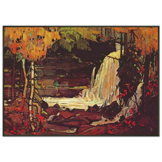 Tom Thomson  WOODLAND WATERFALL 1916 Framed Art Print  - Aluminum Frame - 21x29.7 cm / 8x12"