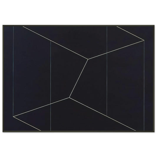 Josef Albers  STRUCTURAL CONSTELLATION TO FERDINAND HODLER 1954 Framed Art Print  - Aluminum Frame - 21x29.7 cm / 8x12"