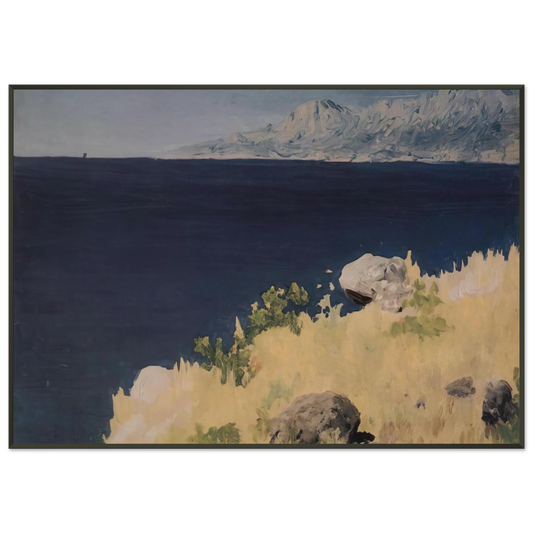 Arkhyp Kuindzhi  Sea coast Crimea Framed Art Print  - Aluminum Frame - 21x29.7 cm / 8x12"