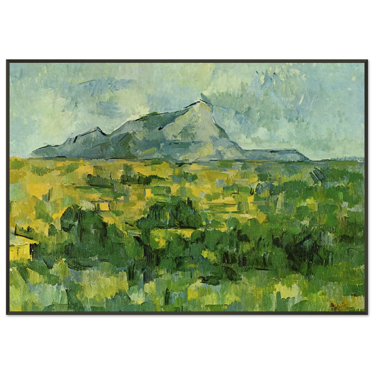 Paul Cezanne  Mont SainteVictoire Framed Art Print  - Aluminum Frame - 21x29.7 cm / 8x12"