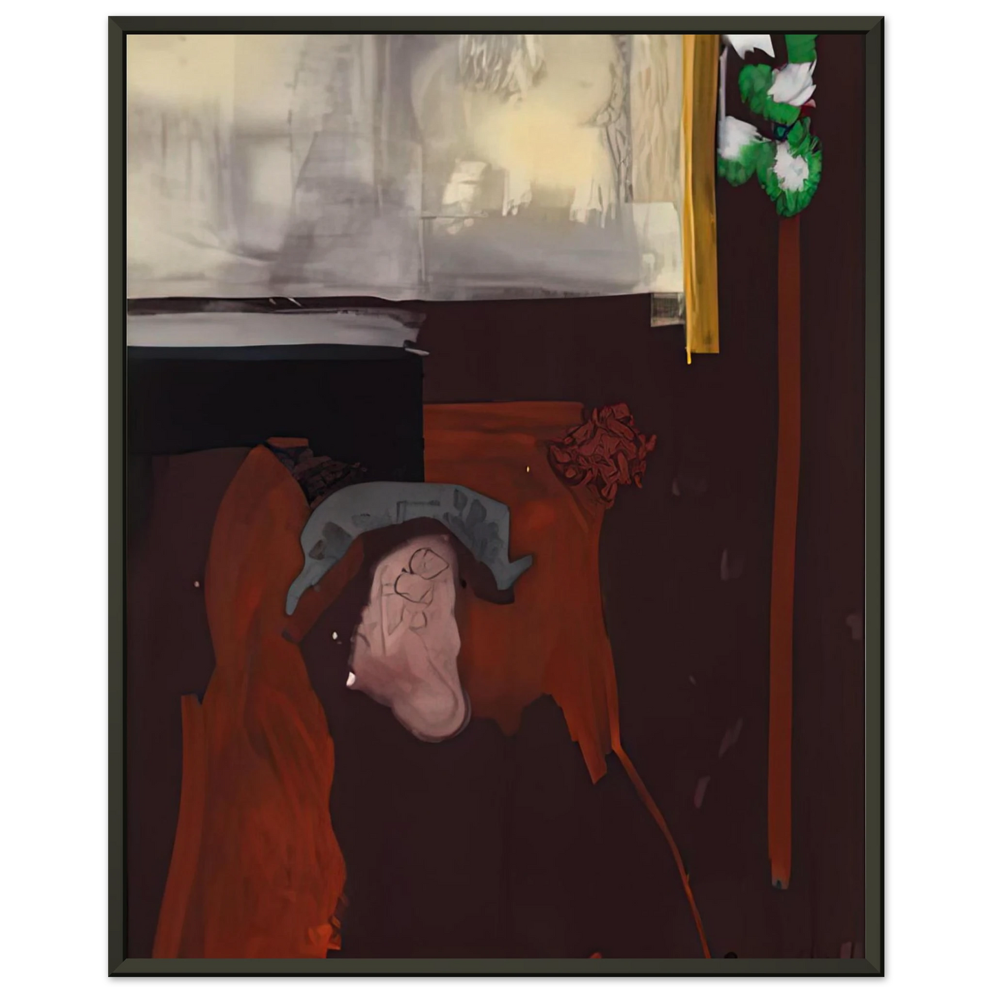 Helen Frankenthaler  The Widow of Fantin Latour 1988 Framed Art Print  - Aluminum Frame - 40x50 cm / 16x20 inches